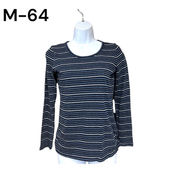 Sz P Talbots Blue Print Long Sleeve Shirt - Picture 1 of 6